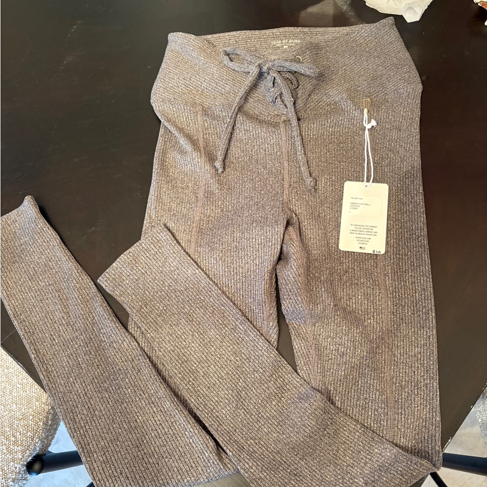 YEAR OF OURS Football Ribbed Leggings NWT